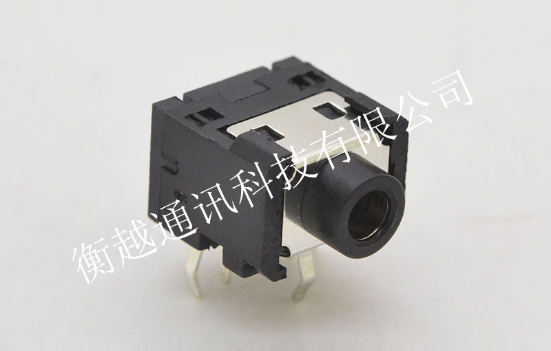 DC 3.6mm jack 黑色帶彈簧